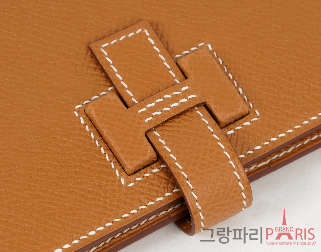 에르메스 뉴 H 빠썽 컴팩트 반지갑 골드 W