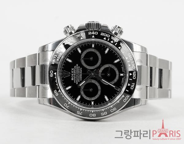 로렉스 데이토나 40mm 스틸 블랙 다이얼 116500LN