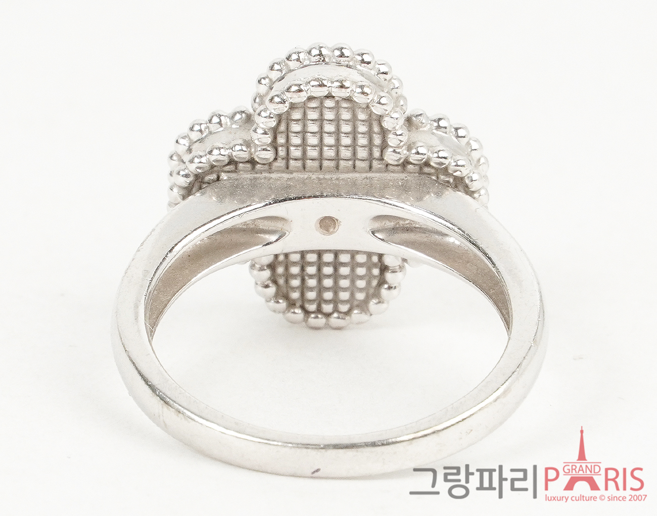 반클리프아펠 빈티지 알함브라 링 화이트골드 터콰이즈 다이아몬드 52
