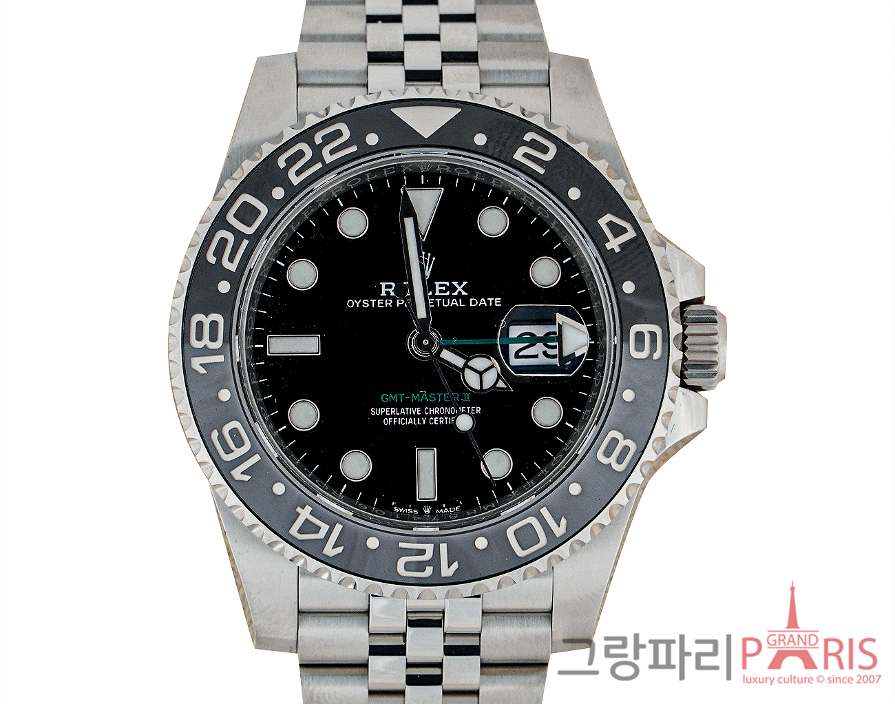 로렉스 GMT 마스터 II 40mm 스틸 126710GRNR