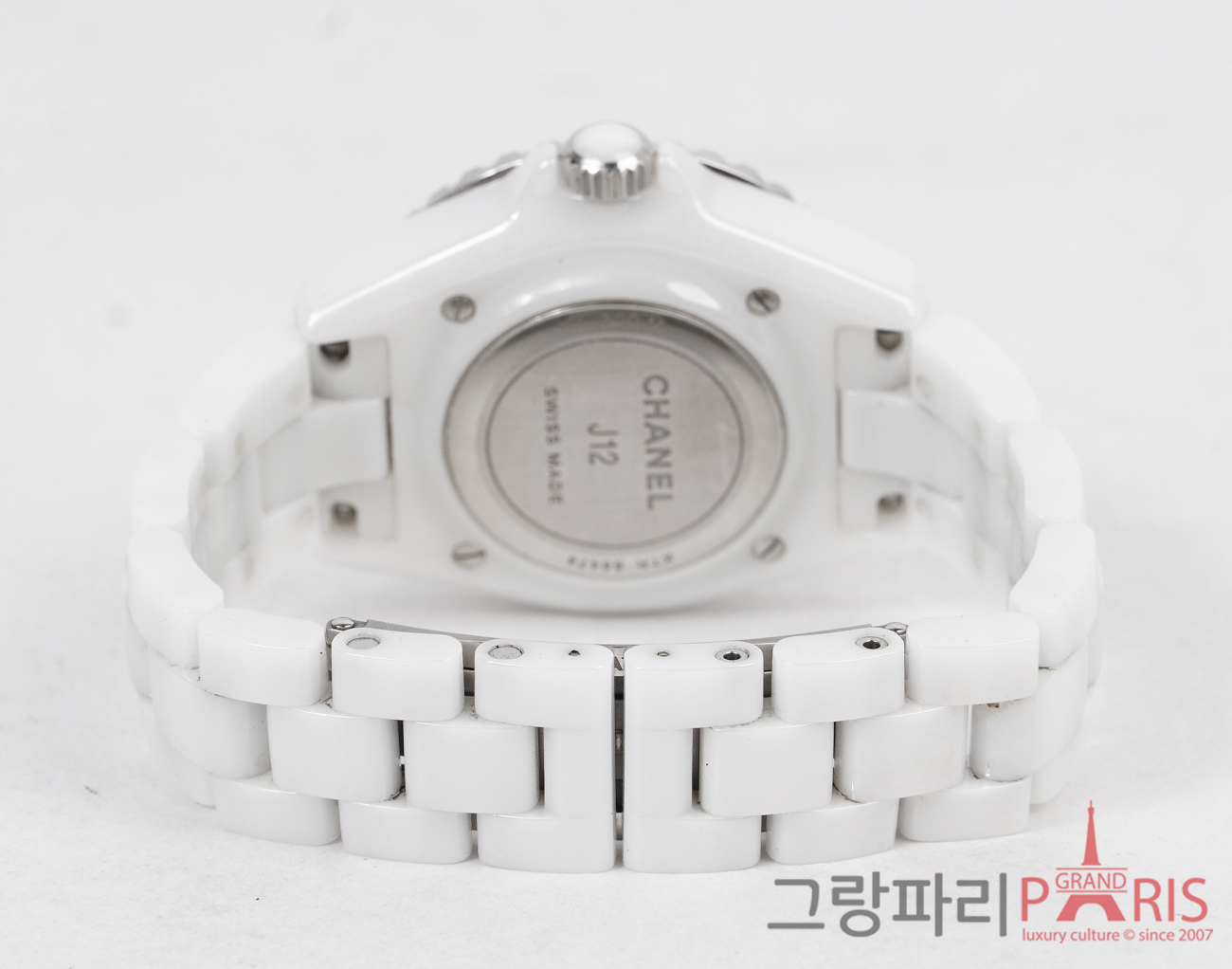 샤넬 J12 팬텀 워치 33mm 화이트 세라믹 H6345