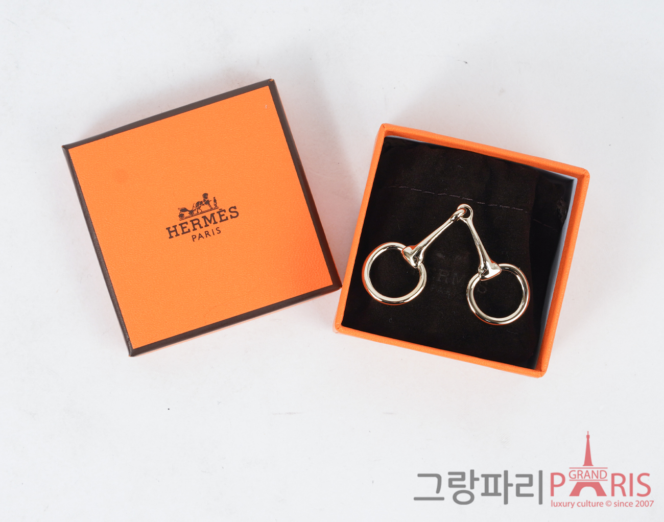 에르메스 미니 모르스 트윌리 링 퍼마브래스
