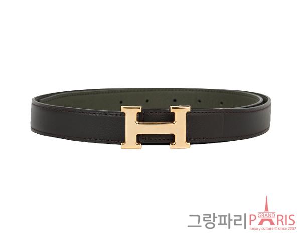 에르메스 미니 H 벨트 리버시블 레더 스트랩 24mm 로즈골드 Set