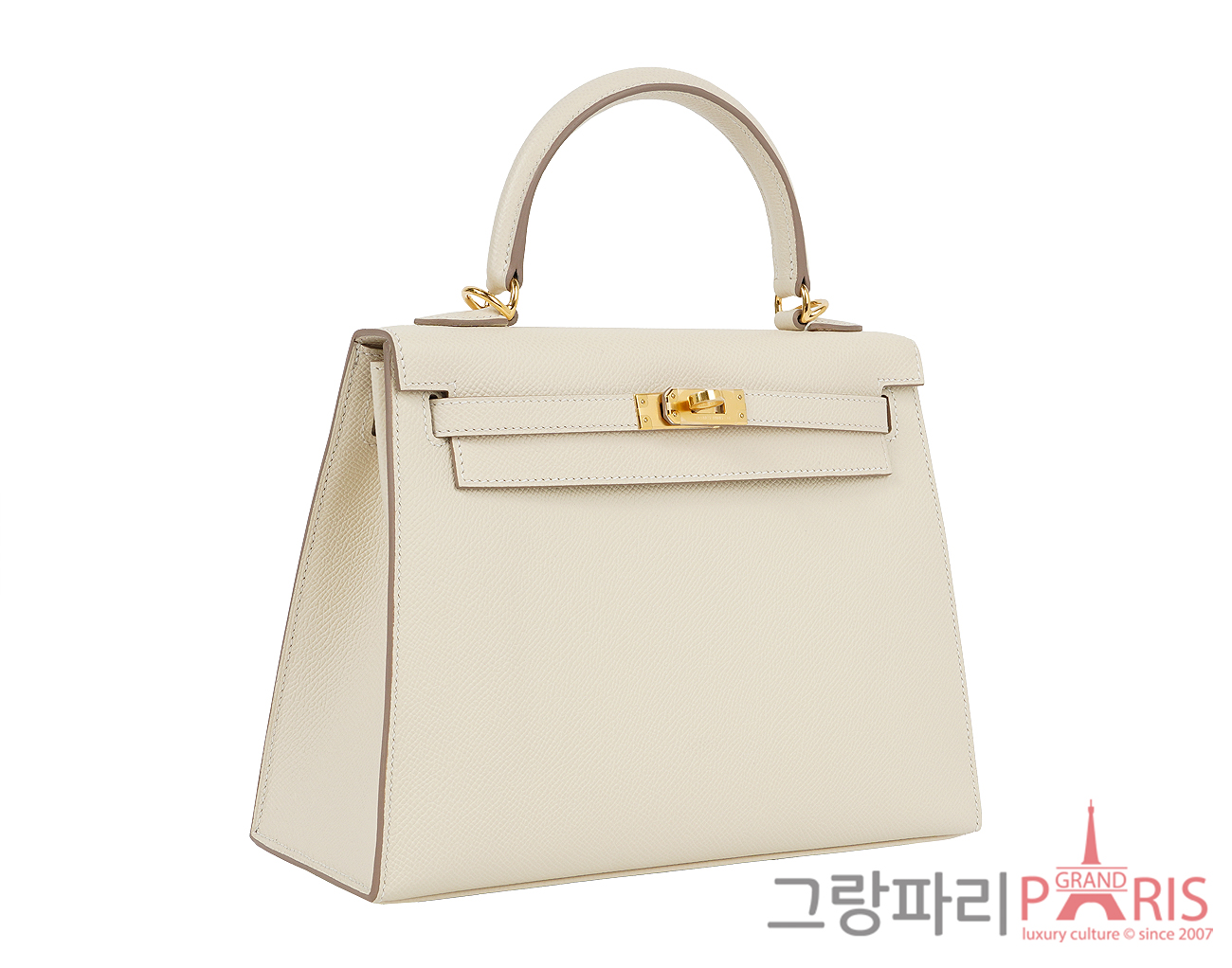 에르메스 셀리에 켈리 25 크레 금장 W