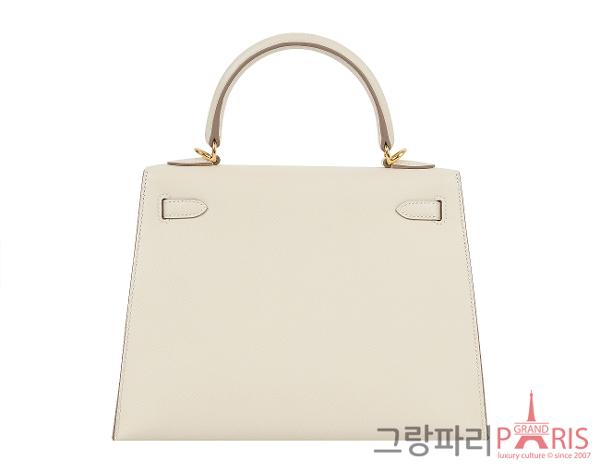 에르메스 셀리에 켈리 25 크레 금장 W