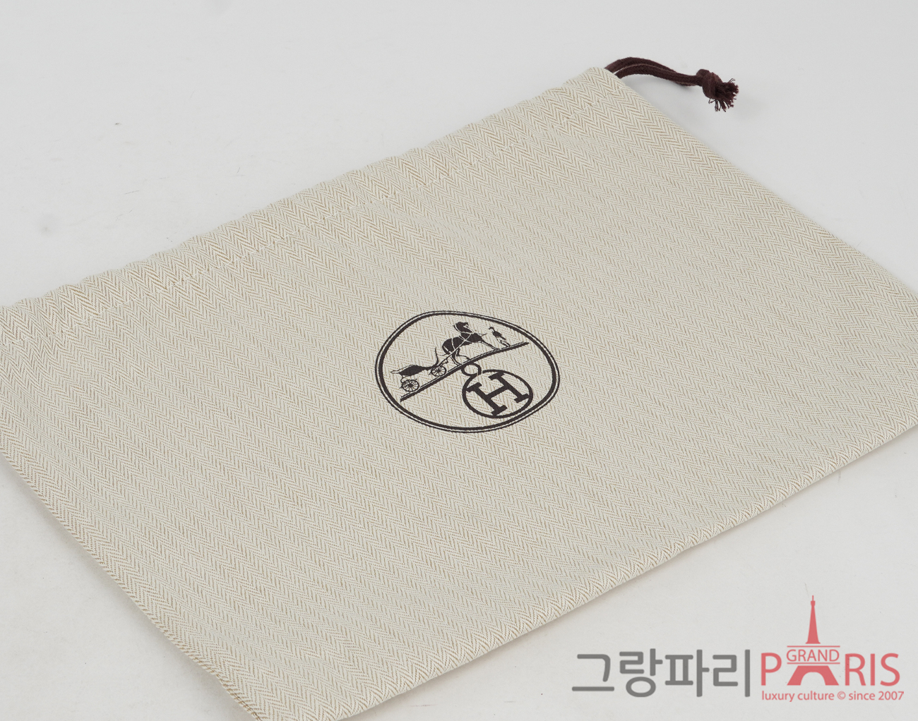 에르메스 포비 20 파우치 에페론 오르 마린 블랑 블랙 Y