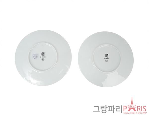 에르메스 H 데코 디너 플레이트 Set