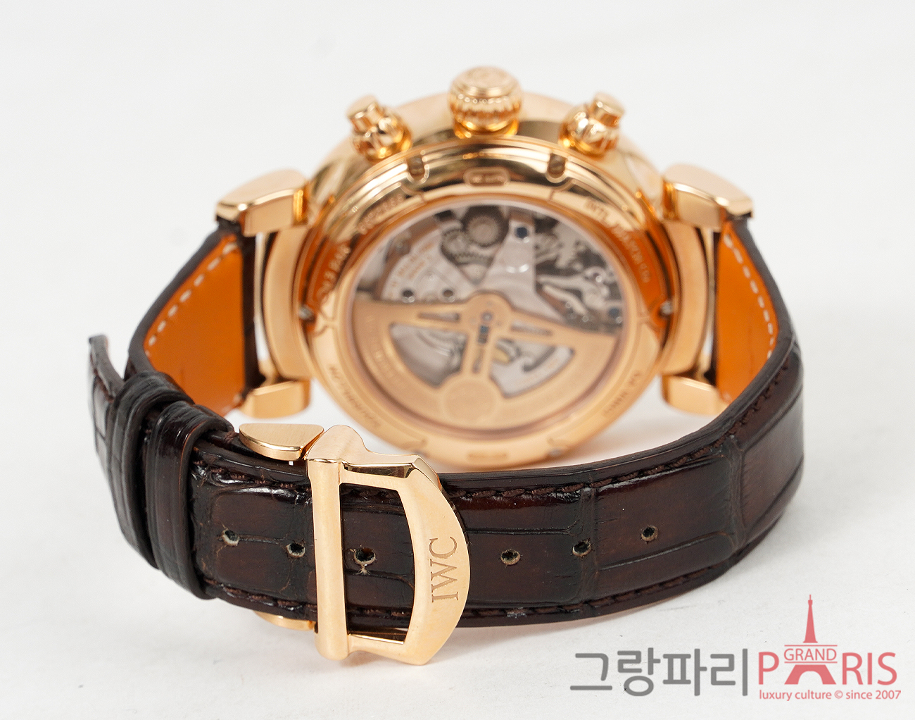 IWC 다빈치 뚜르비옹 레트로그레이드 크로노그래프 44mm 레드골드 IW393101