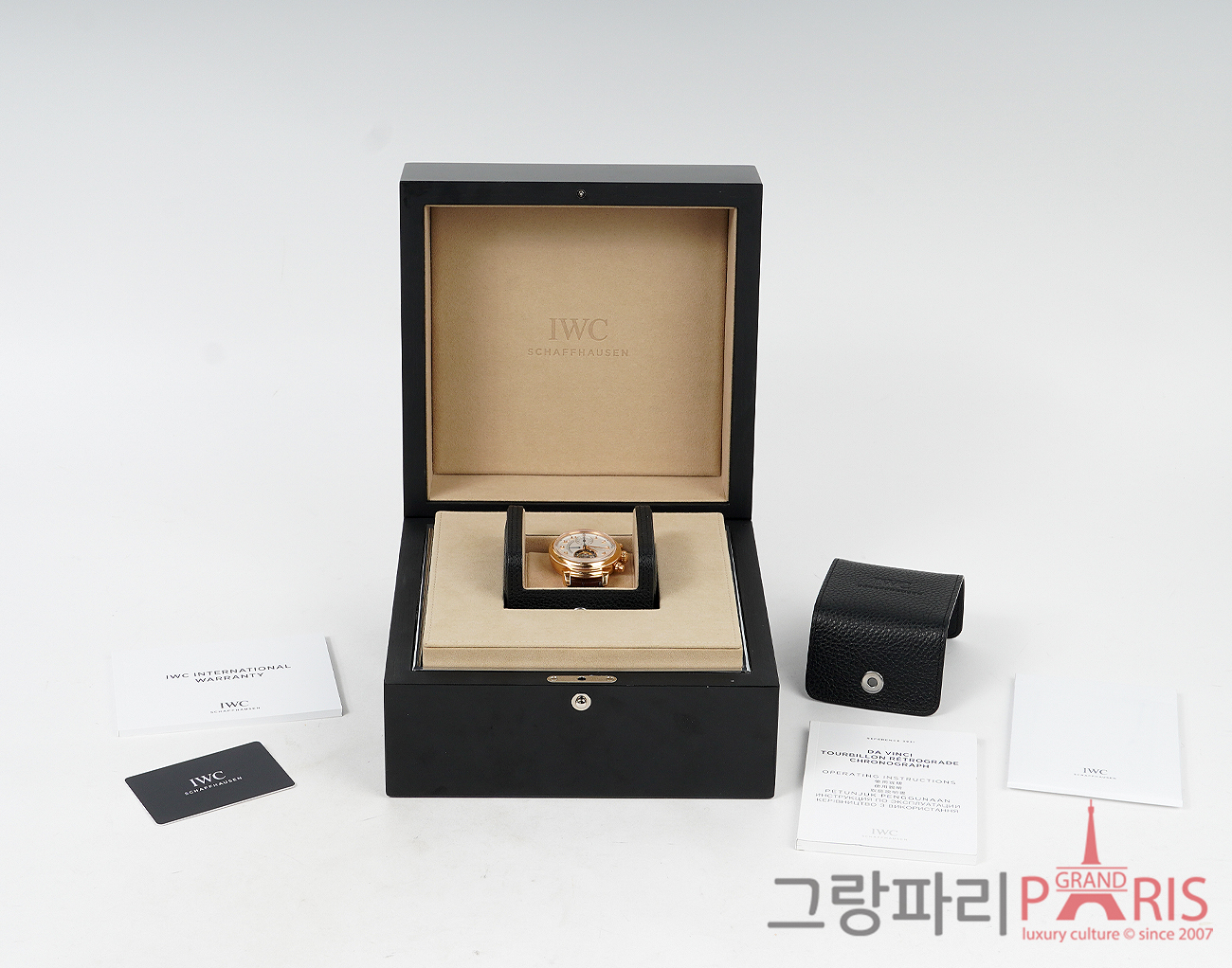 IWC 다빈치 뚜르비옹 레트로그레이드 크로노그래프 44mm 레드골드 IW393101