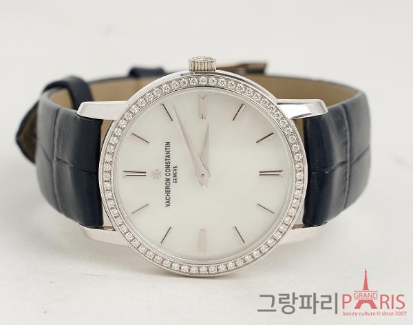 바쉐론 콘스탄틴 트래디셔널 레이디 워치 30mm 쿼츠 화이트골드 다이아몬드 25558