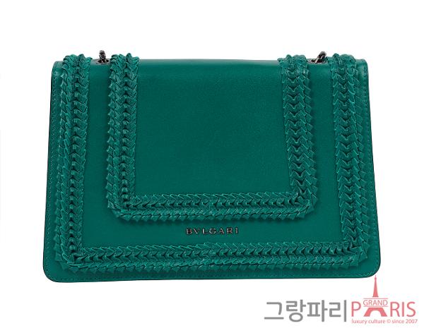 불가리 세르펜티 포에버 숄더백 그린