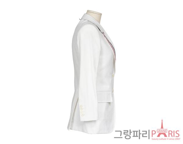 톰브라운 와이드 라펠 스포츠 코트 화이트 36