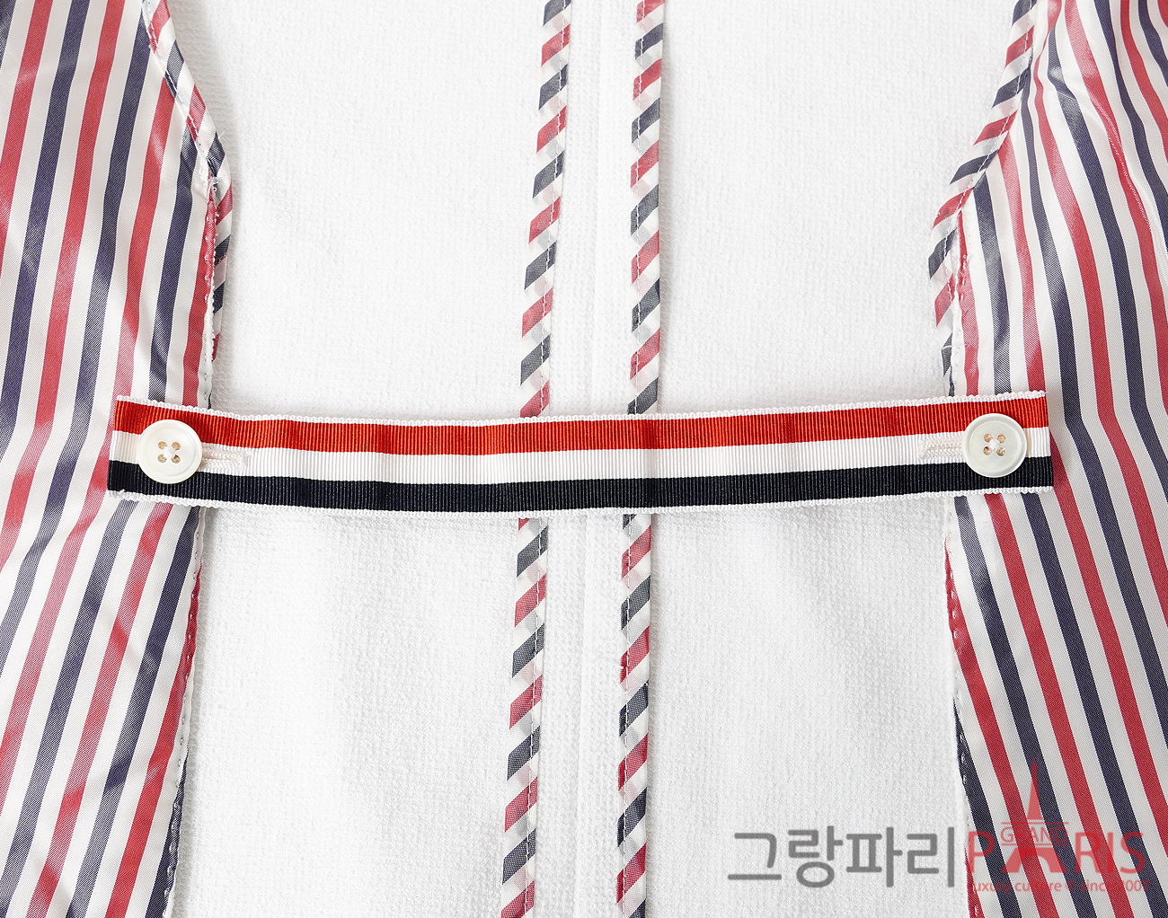 톰브라운 와이드 라펠 스포츠 코트 화이트 36