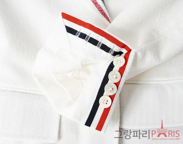톰브라운 와이드 라펠 스포츠 코트 화이트 36