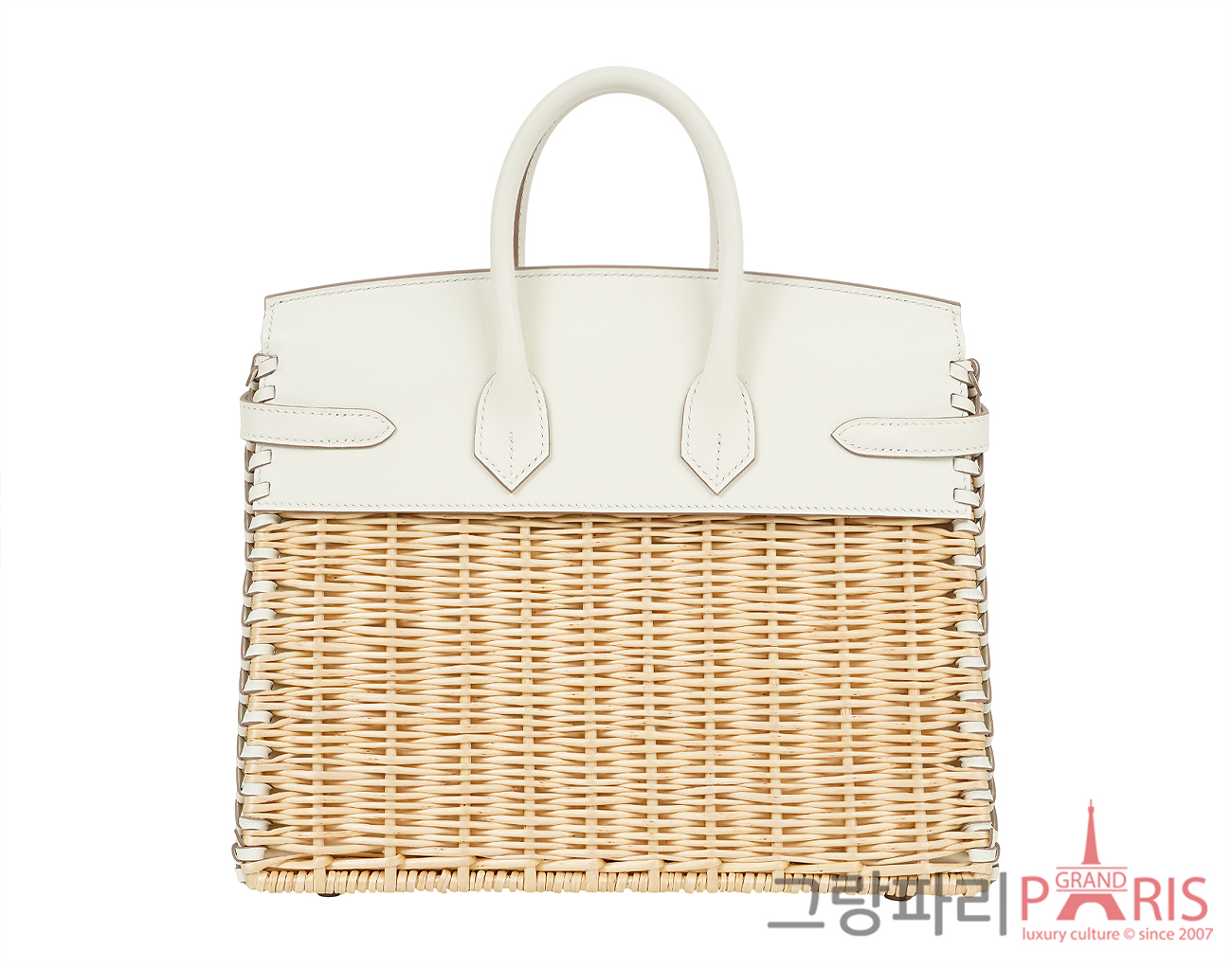 에르메스 피크닉 벌킨 25 머쉬룸 은장 B