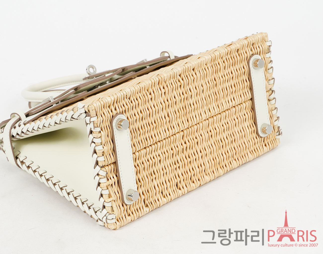 에르메스 피크닉 벌킨 25 머쉬룸 은장 B