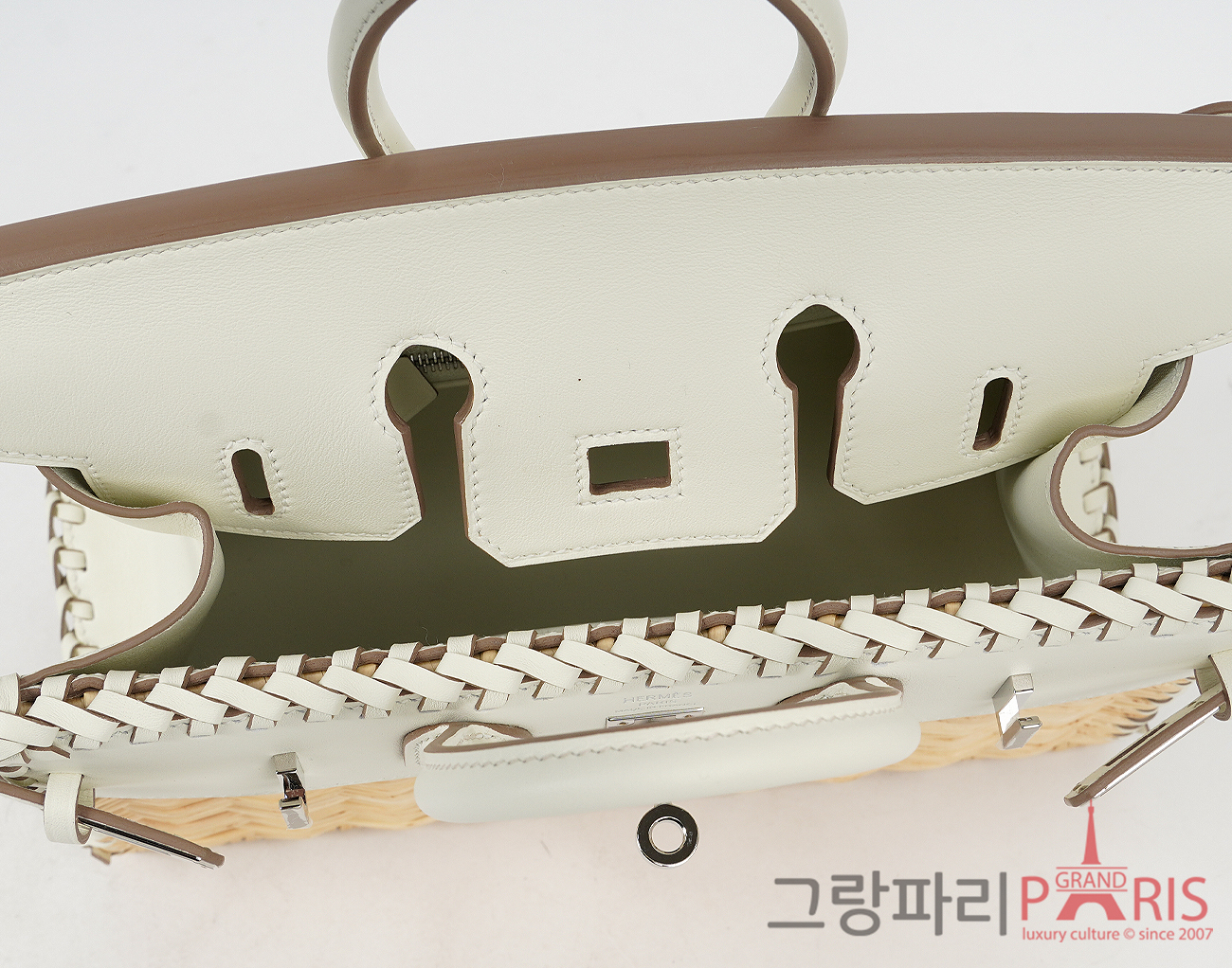 에르메스 피크닉 벌킨 25 머쉬룸 은장 B