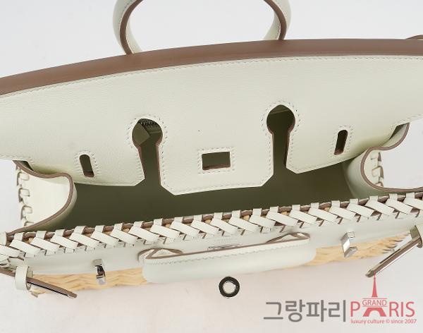 에르메스 피크닉 벌킨 25 머쉬룸 은장 B