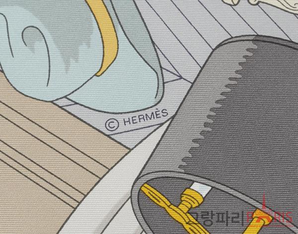 에르메스 까레 스카프 90 미스테르 Au 24 매스틱 로즈 뿌드르