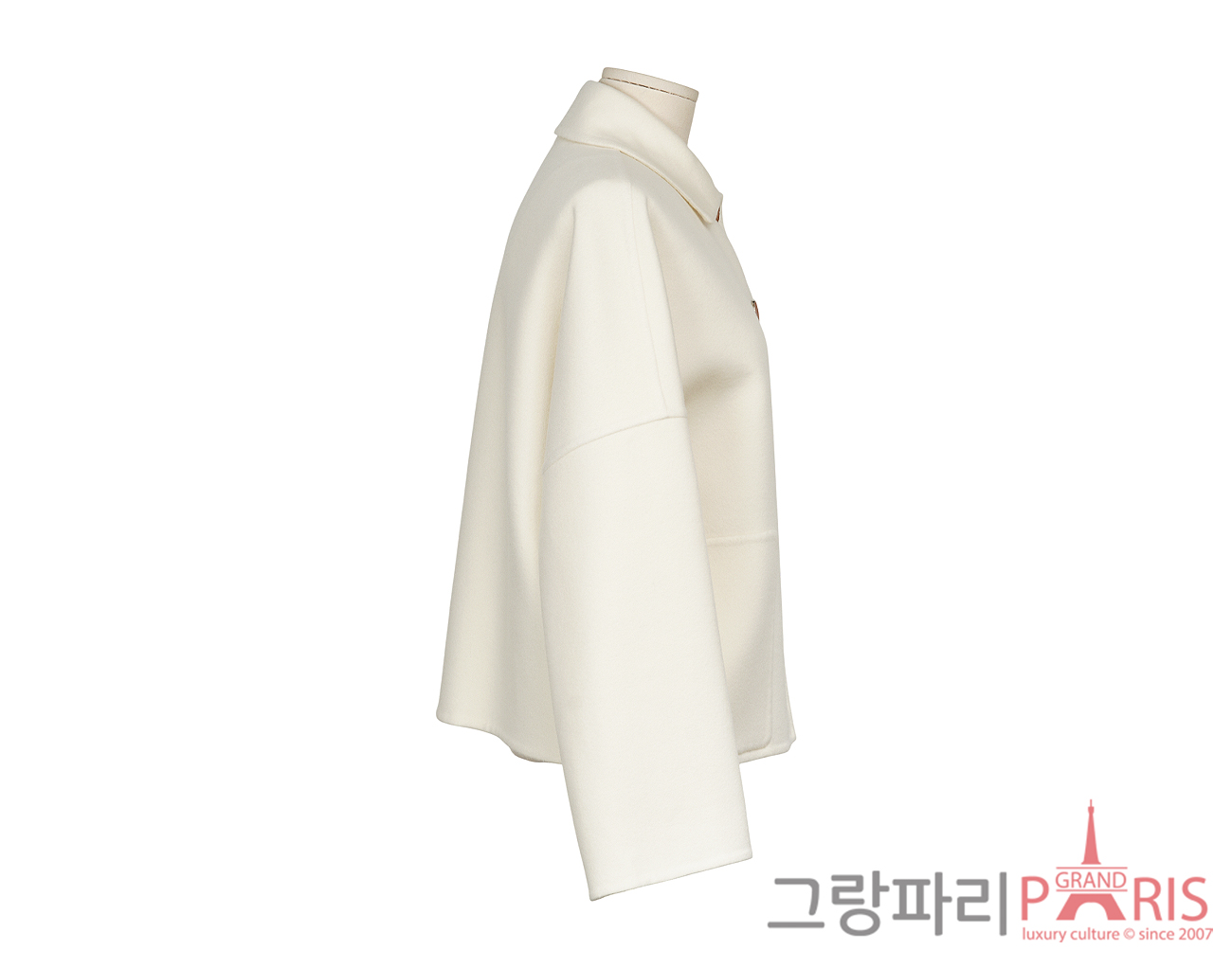 에르메스 캐시미어 재킷 블랑 내추럴 36