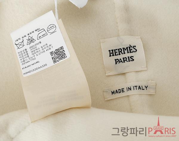 에르메스 캐시미어 재킷 블랑 내추럴 36