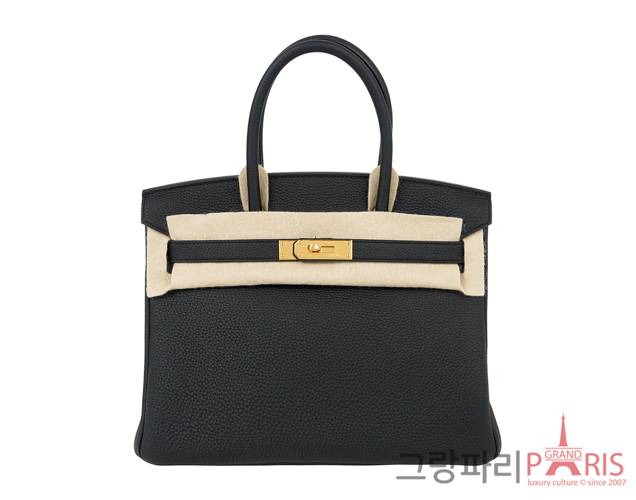 에르메스 벌킨 30 블랙 금장 W