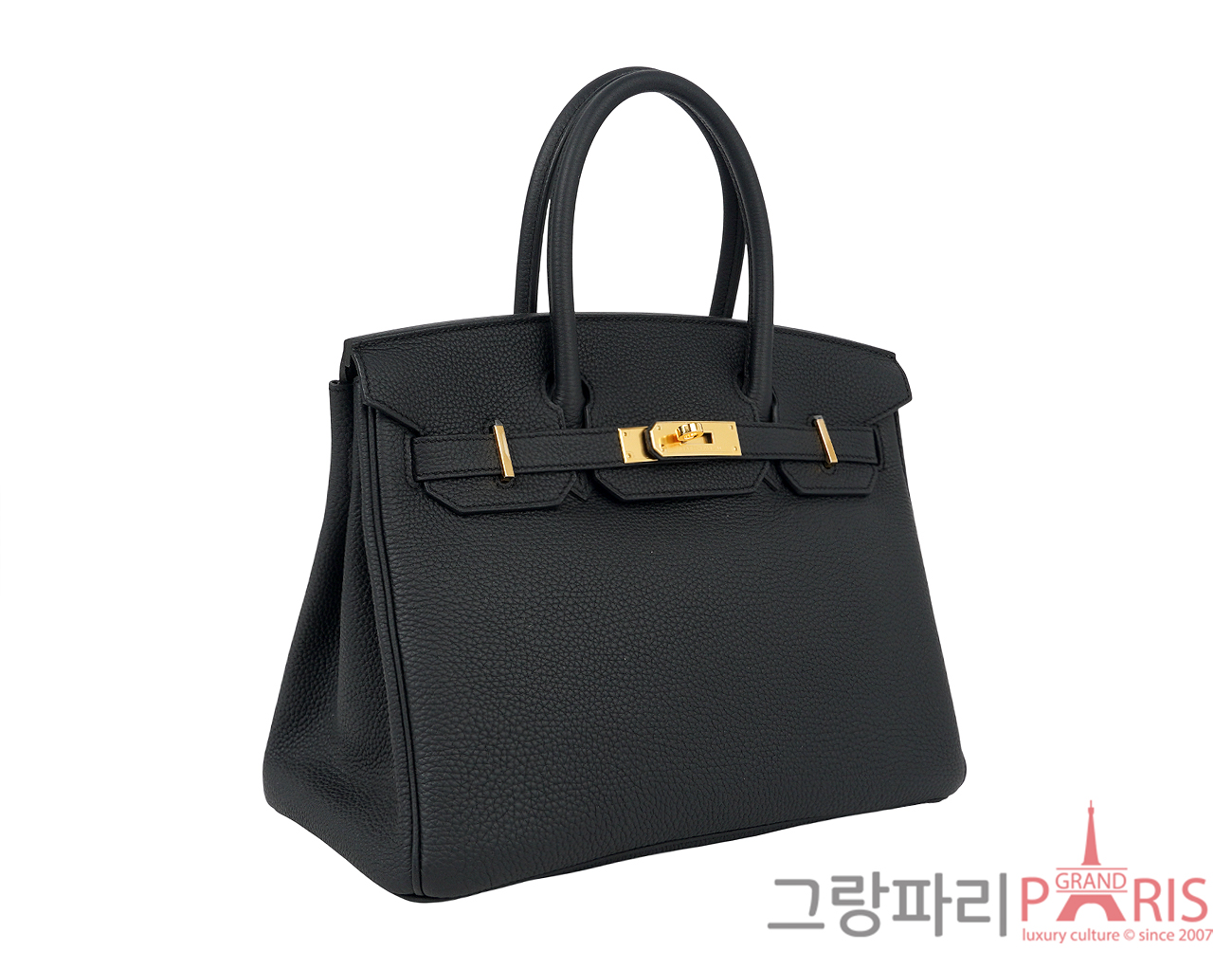 에르메스 벌킨 30 블랙 금장 W