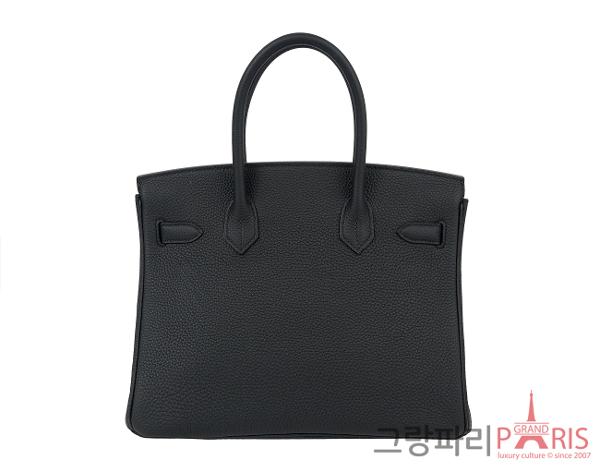 에르메스 벌킨 30 블랙 금장 W