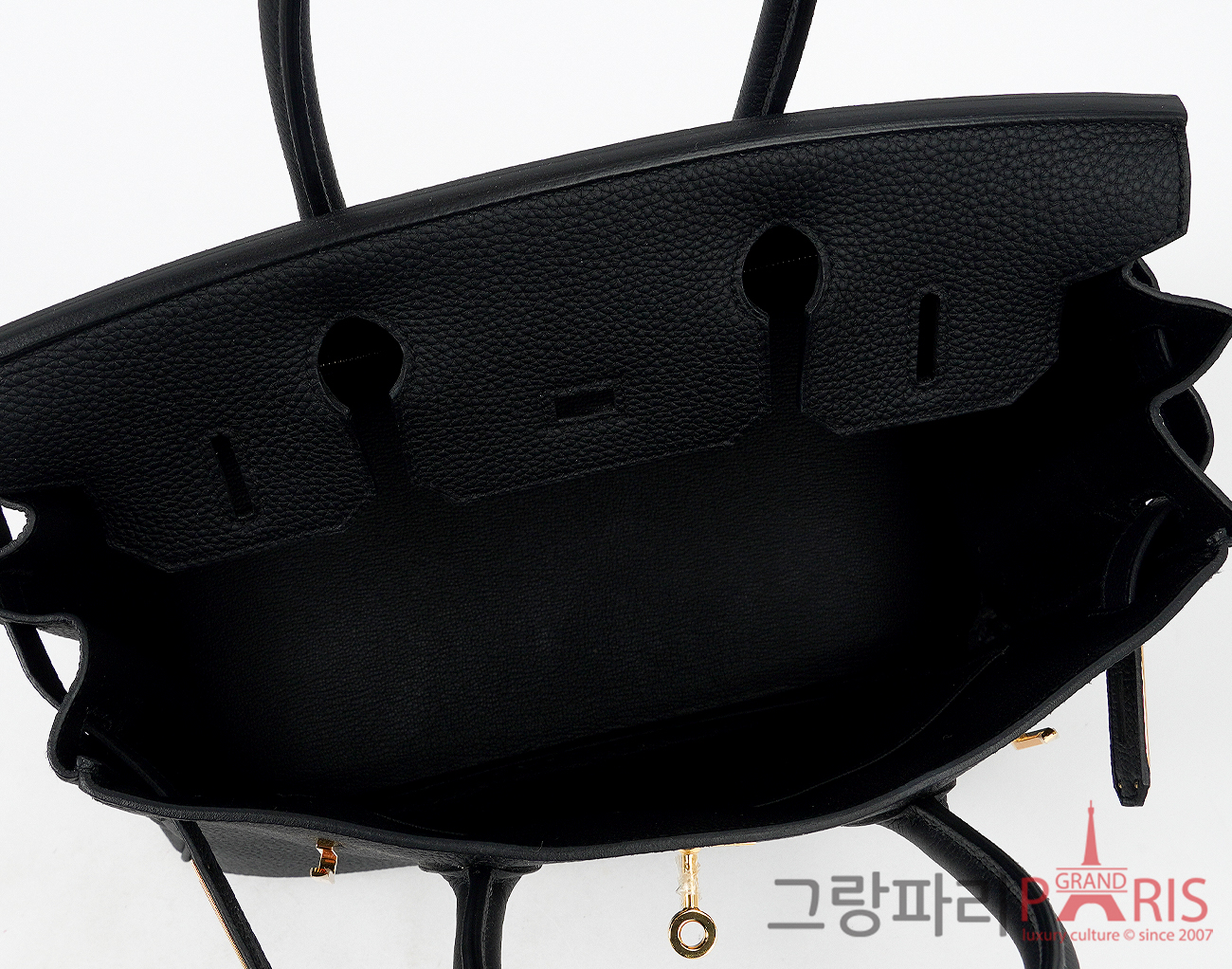 에르메스 벌킨 30 블랙 금장 W