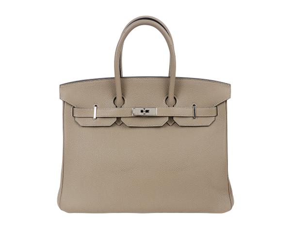 에르메스 벌킨 35 그리스 아스팔트 은장 O