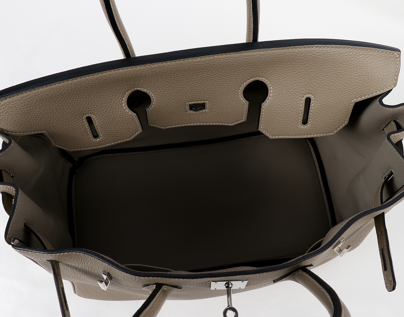 에르메스 벌킨 35 그리스 아스팔트 은장 O