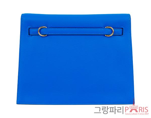 에르메스 켈리단스 뉴 블루 하이드라 금장 W