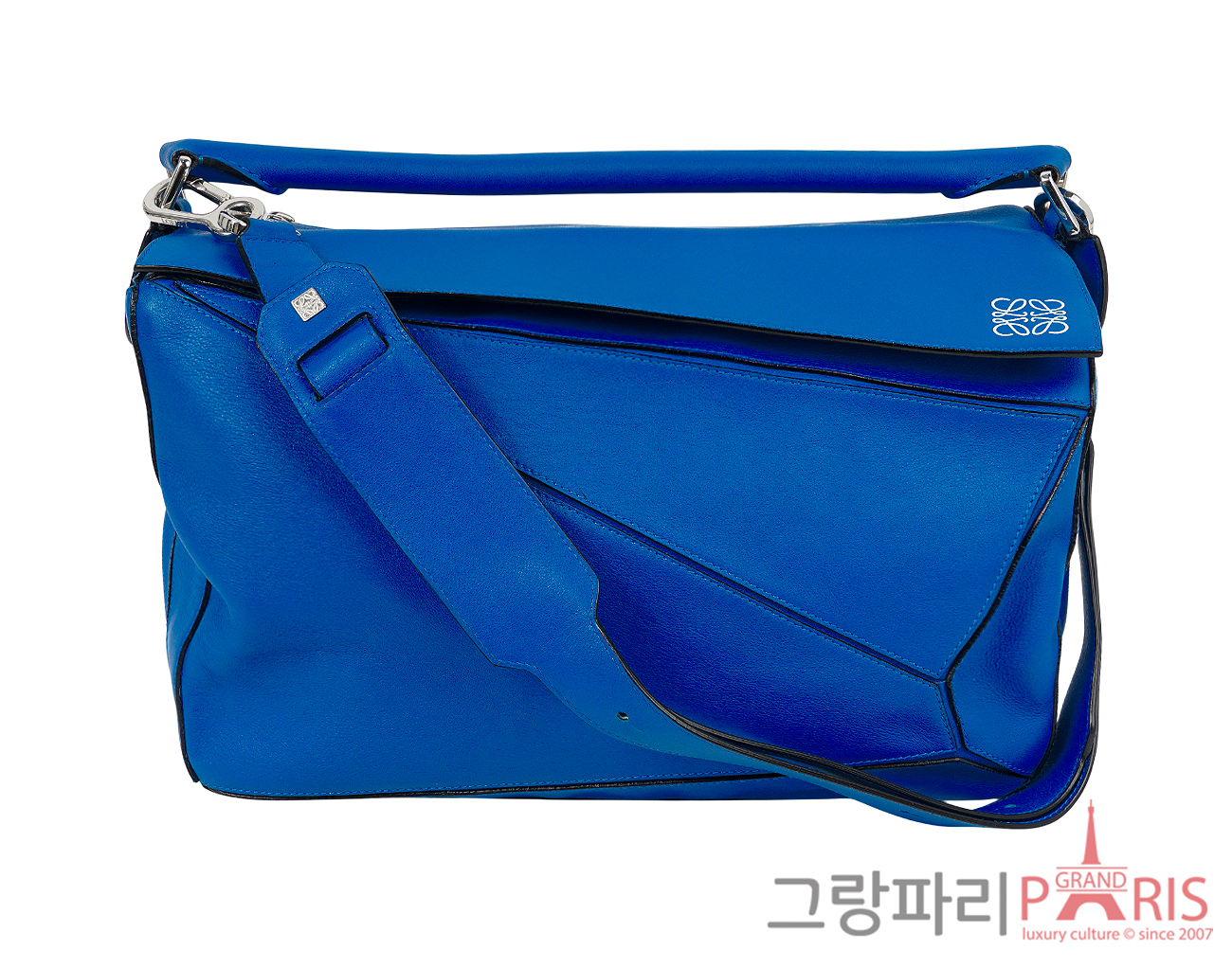 로에베 퍼즐백 라지 블루