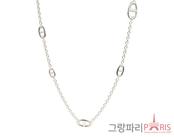 에르메스 파랑돌 롱 네크리스 120 실버