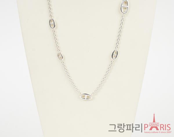 에르메스 파랑돌 롱 네크리스 120 실버