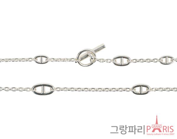 에르메스 파랑돌 롱 네크리스 120 실버
