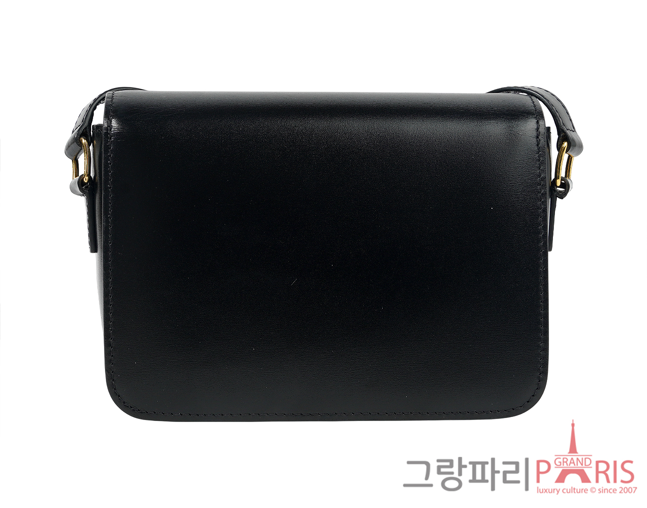 셀린느 트리옹프 백 틴 블랙 금장