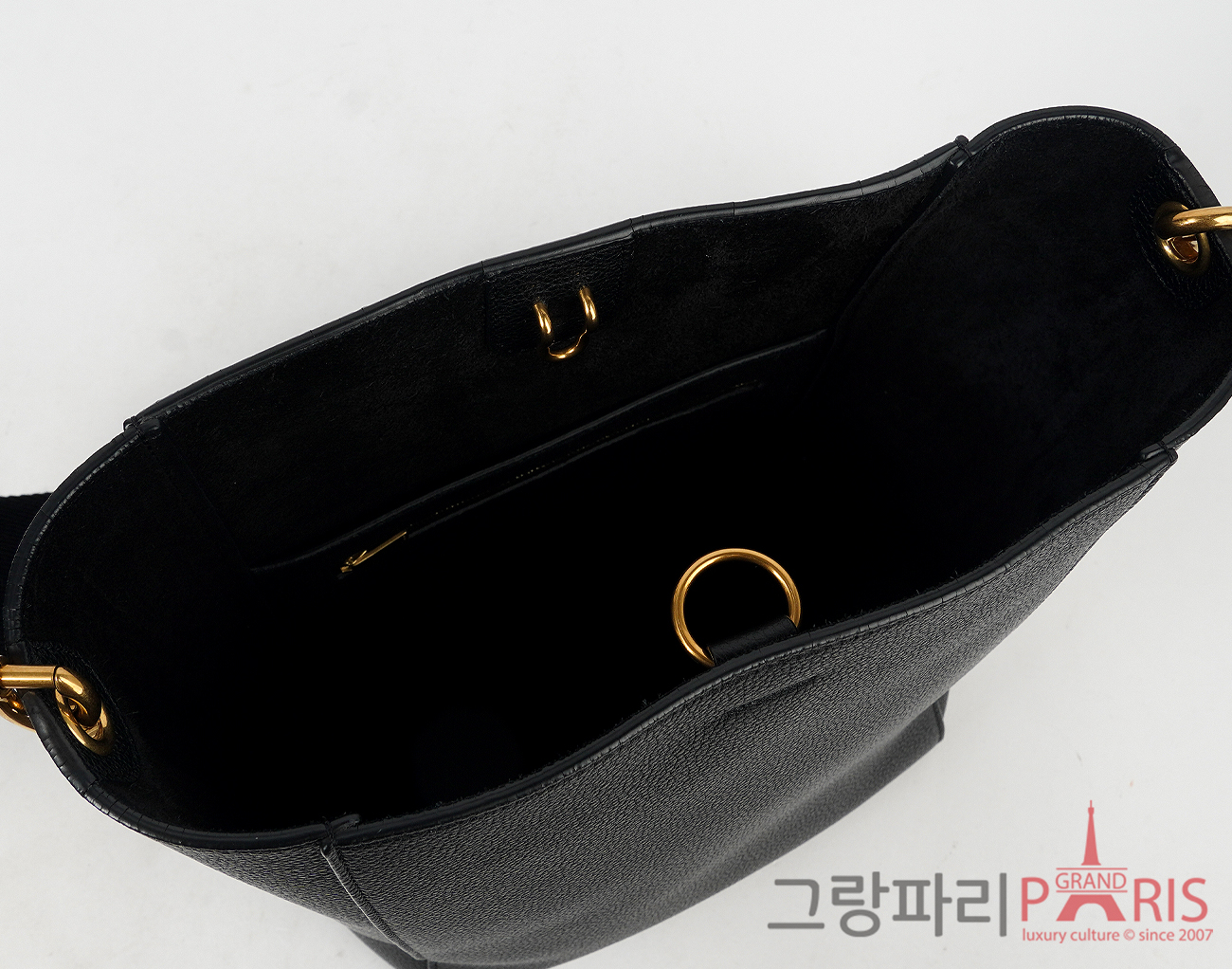 셀린느 상글 버킷백 스몰 블랙