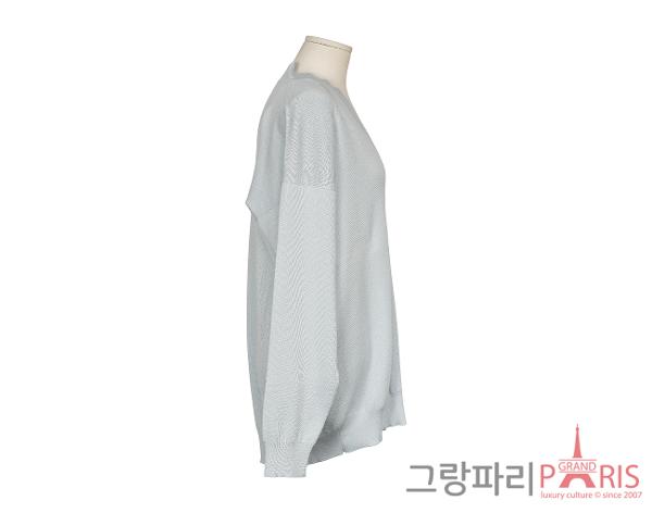 에르메스 롱 슬리브 가디건 블루 미네랄 38
