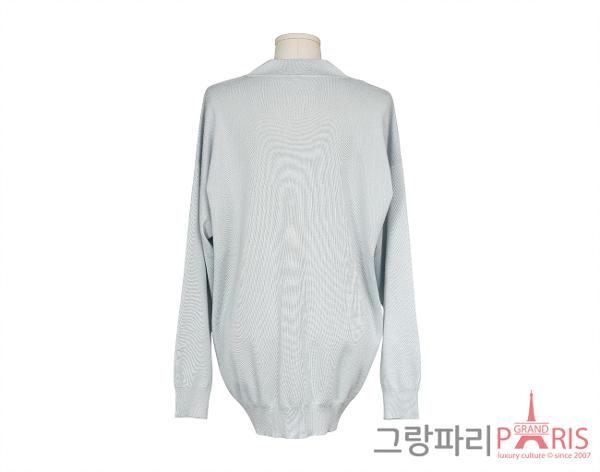 에르메스 롱 슬리브 가디건 블루 미네랄 38