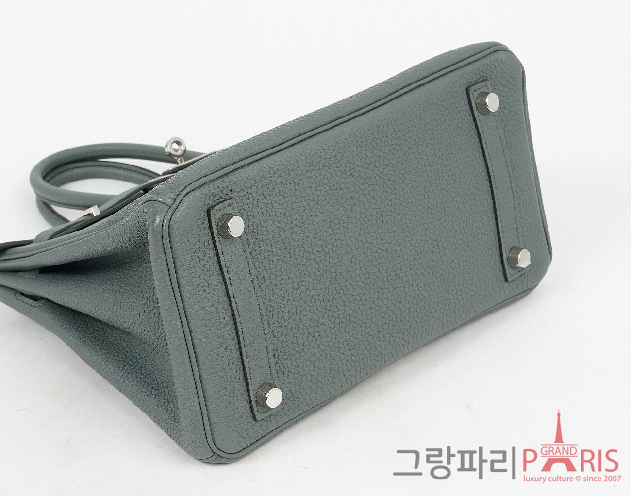 에르메스 벌킨 25 베르트 아망드 은장 B
