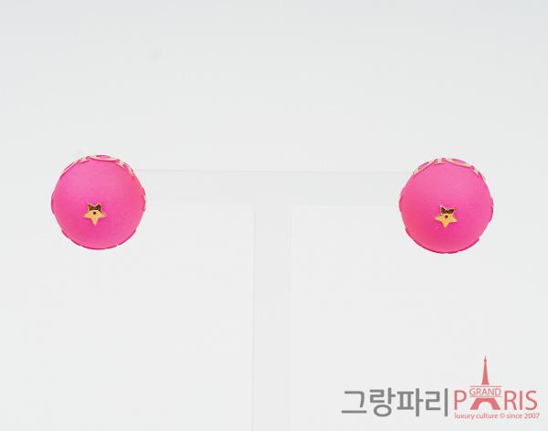 디올 트라이벌 이어링 플로레센트 핑크