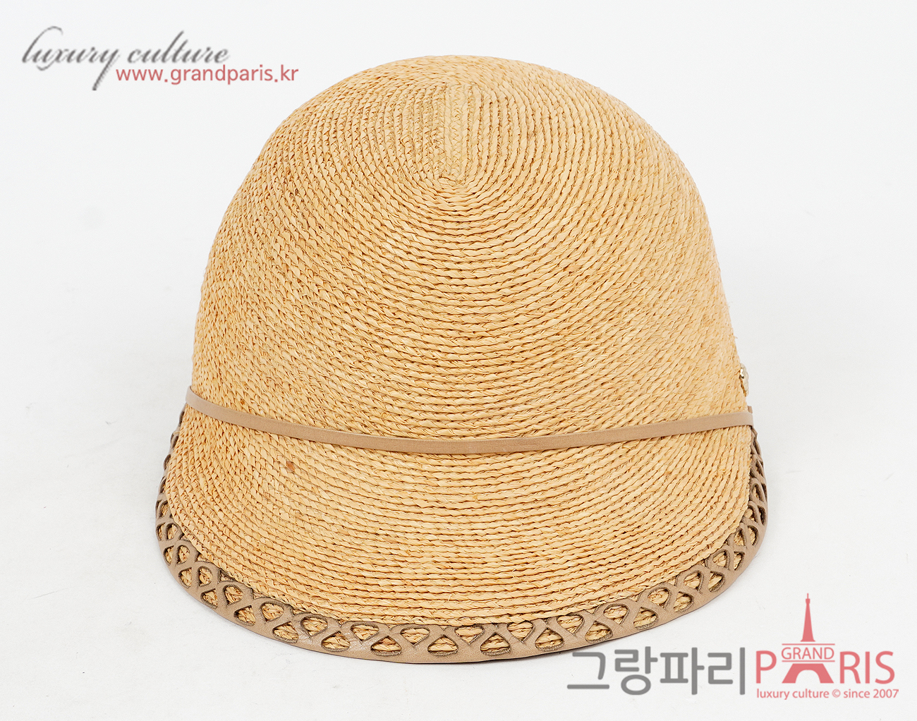 헬렌카민스키 라피아 캡 네추럴