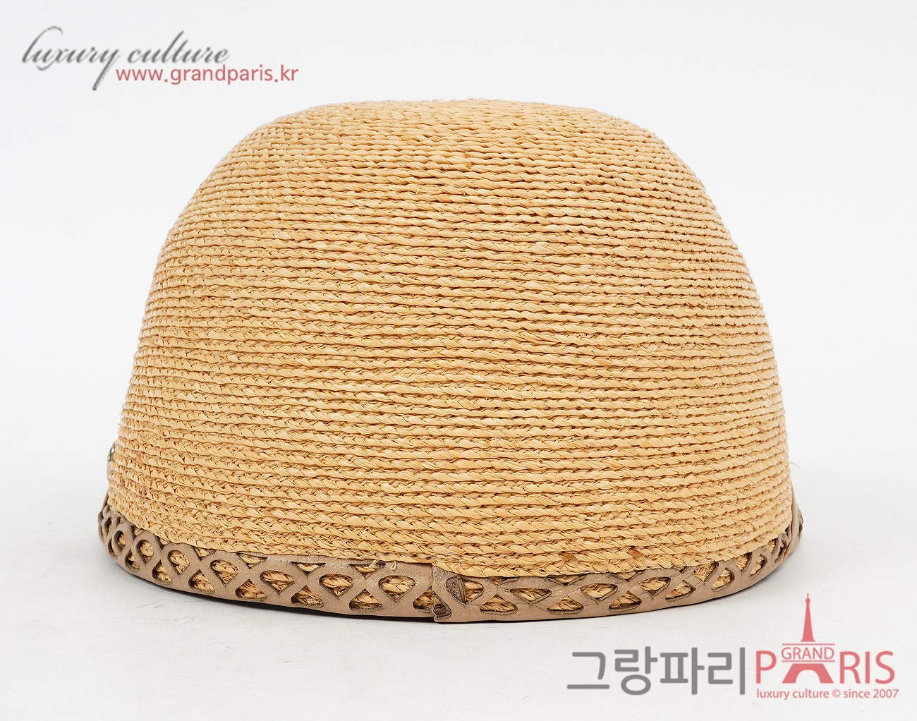 헬렌카민스키 라피아 캡 네추럴