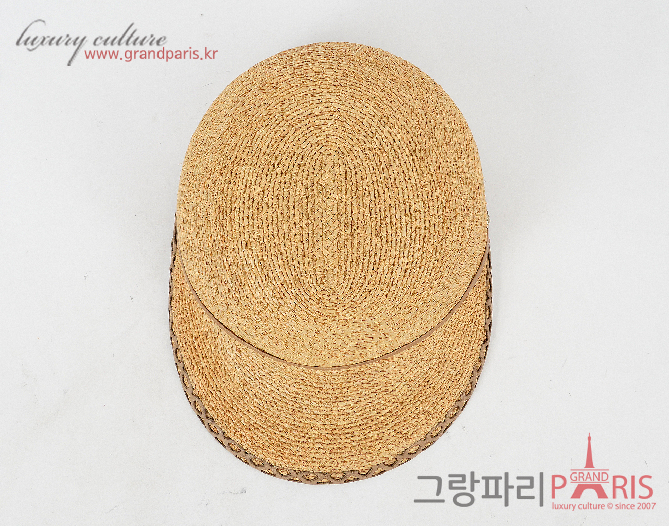 헬렌카민스키 라피아 캡 네추럴