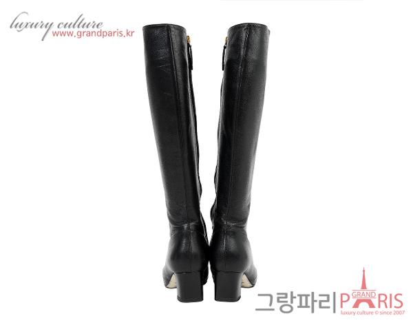 구찌 말라가 키드 GG 빅토아르 롱 부츠 블랙 37 1/2