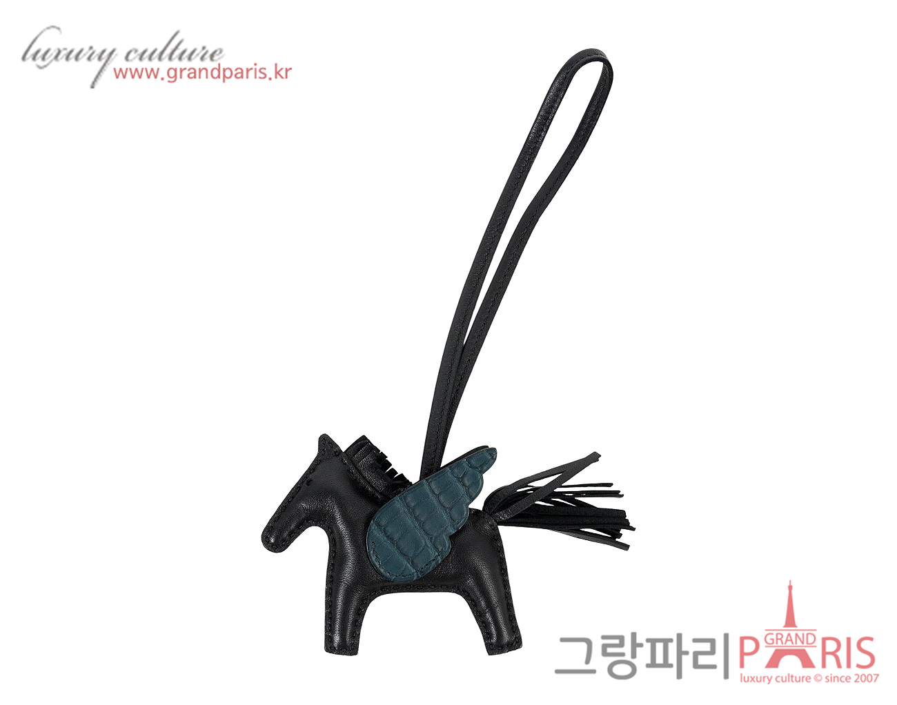 에르메스 페가수스 로데오 PM 터치 매트 엘리게이터 블랙 베르트 사이프러스