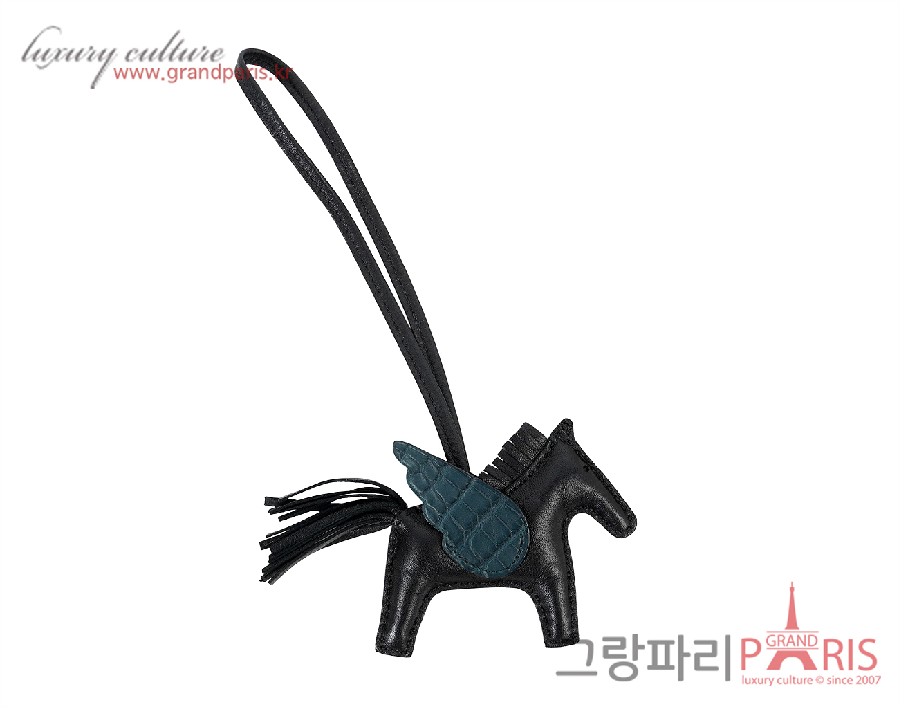 에르메스 페가수스 로데오 PM 터치 매트 엘리게이터 블랙 베르트 사이프러스