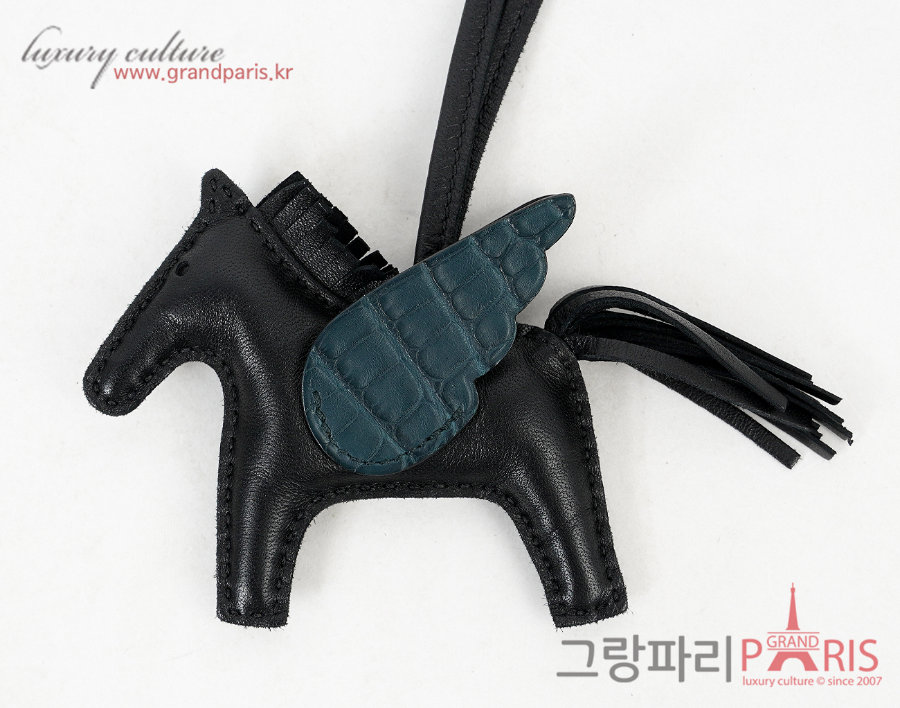 에르메스 페가수스 로데오 PM 터치 매트 엘리게이터 블랙 베르트 사이프러스