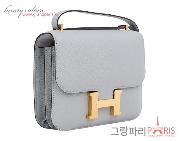 에르메스 콘스탄스 18 블루 글라시에 금장 C
